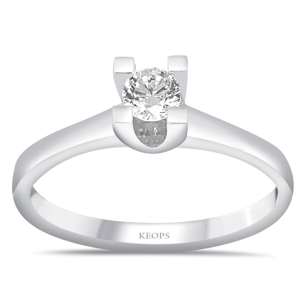 G Renk 0.20 Karat Pırlanta Tektaş Yüzük