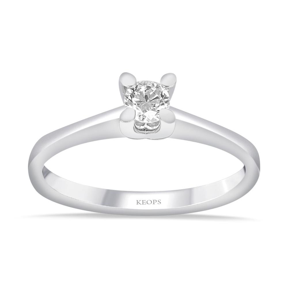 G Renk 0.15 Karat Pırlanta Tektaş Yüzük