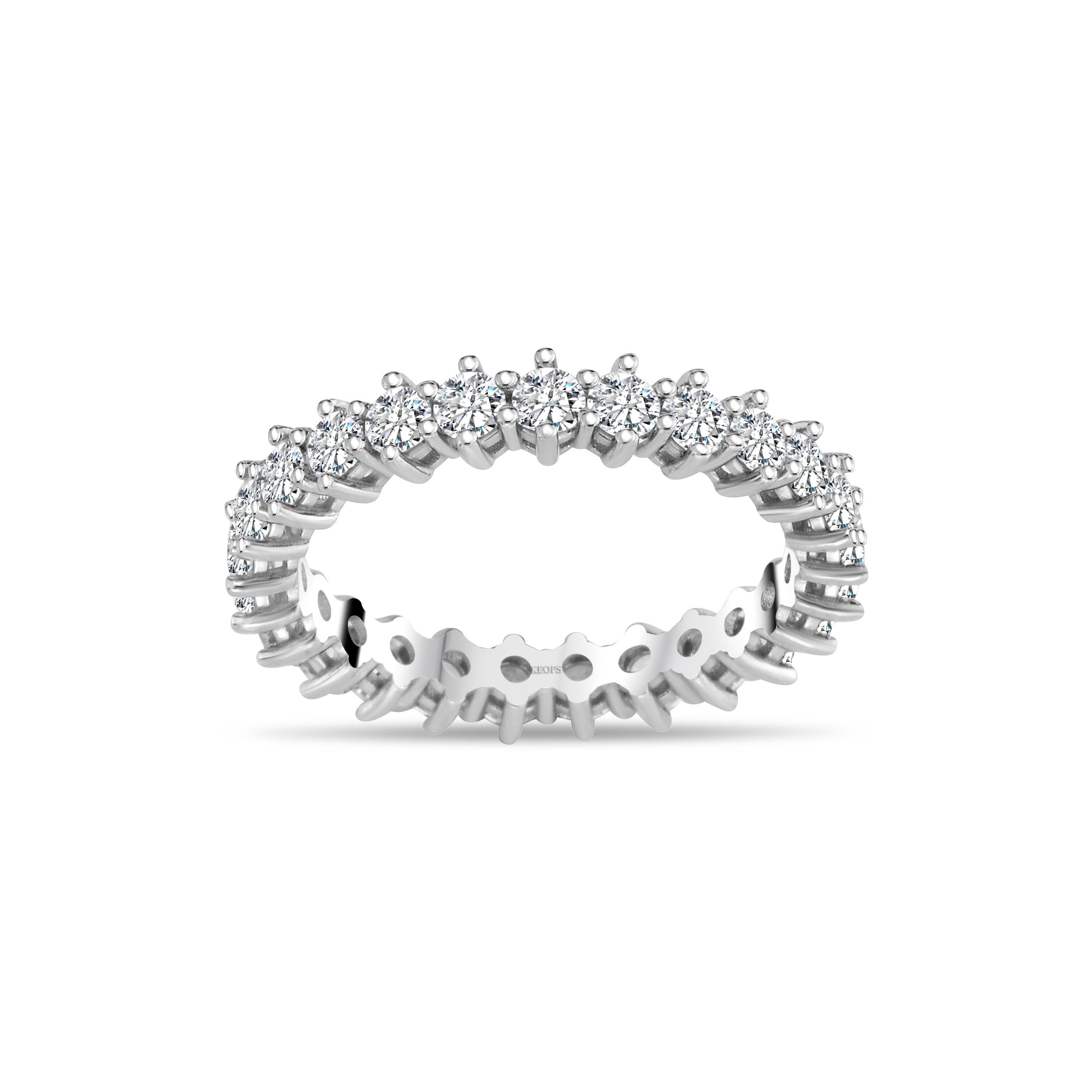 G Renk 1.70 Karat Pırlanta  Altı Tırnak Tamtur Yüzük - IDL Sertifikalı