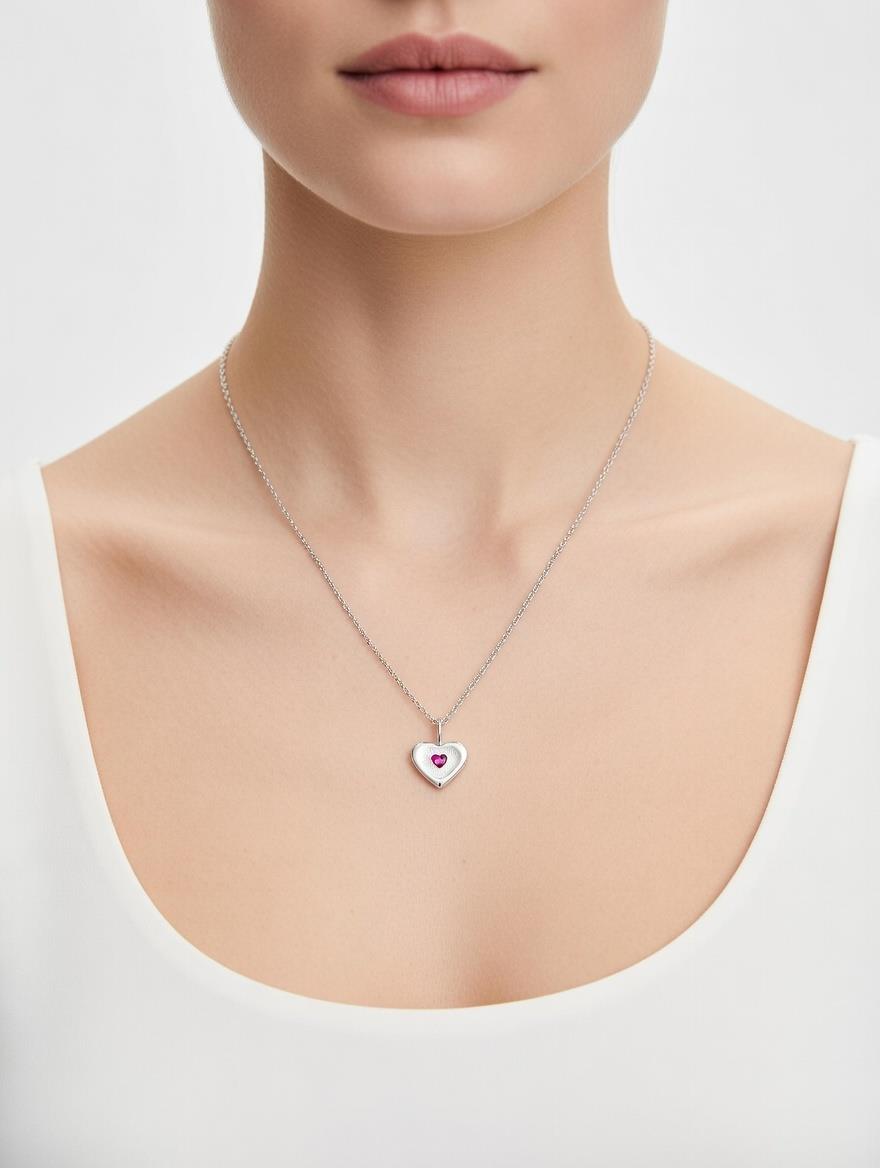 Garnet Taşlı Ocak Ayı Doğum Kolyesi - 900901