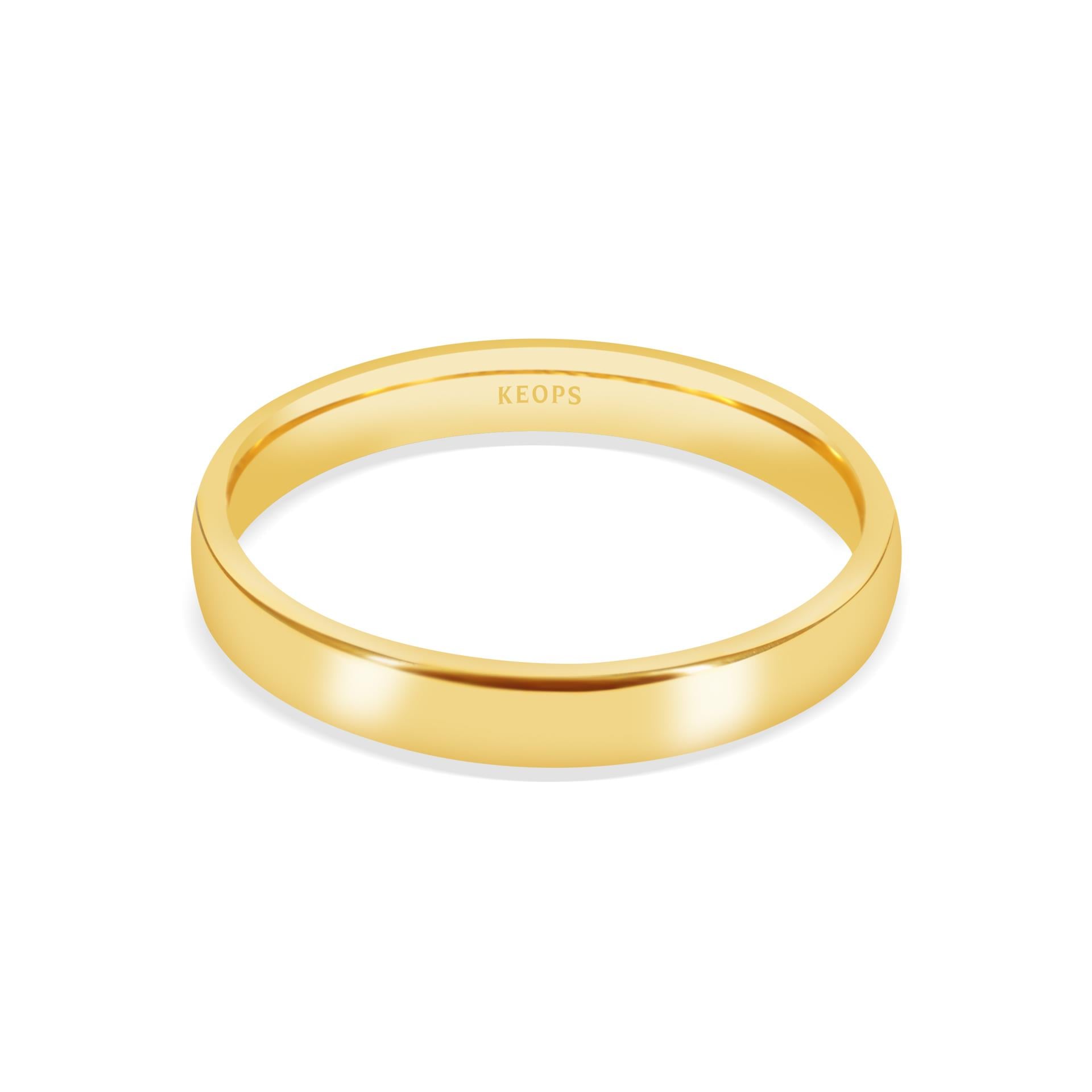 Klasik 3mm. Bombe2'li Kadın Alyans