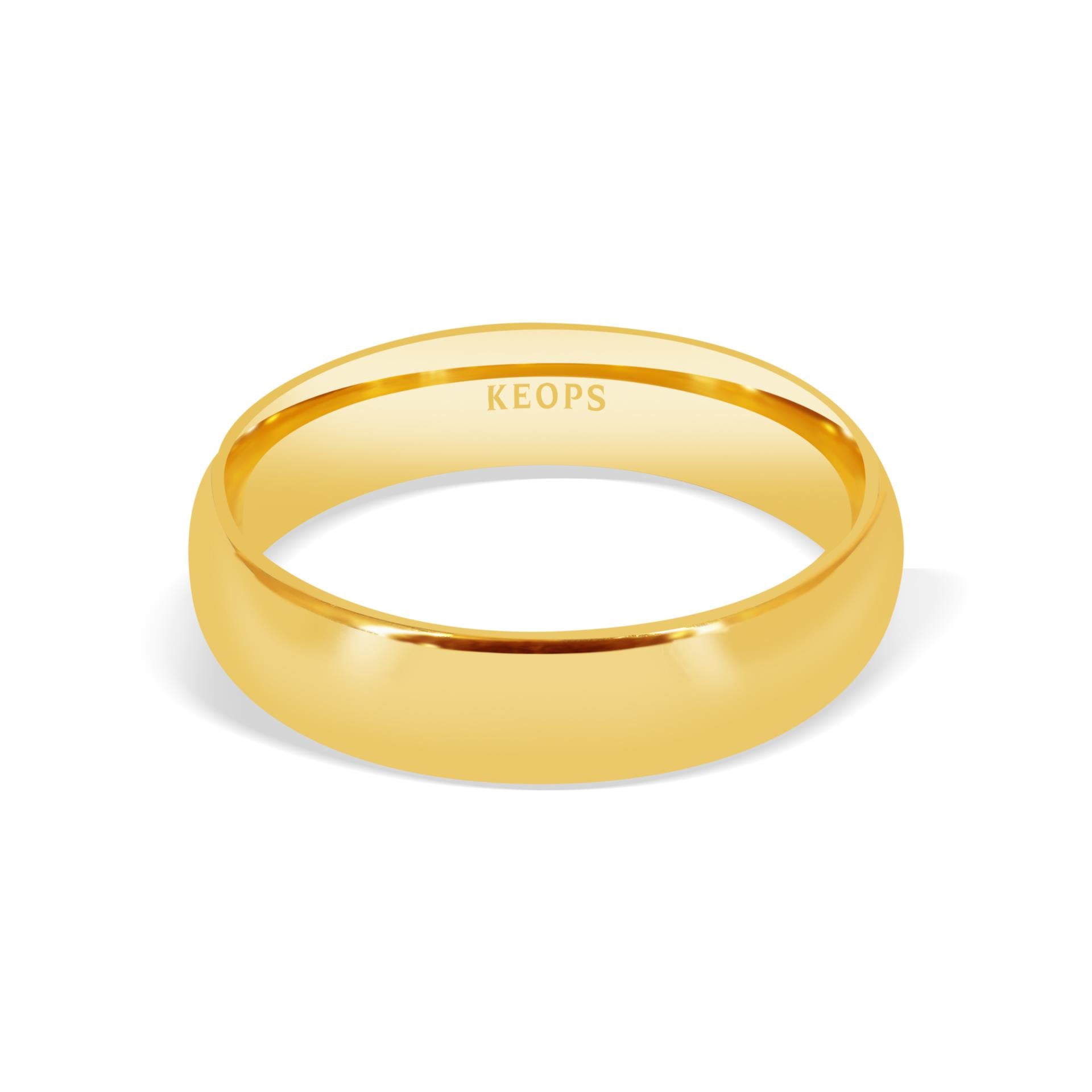 Klasik 5mm. Bombeli Kadın Alyans