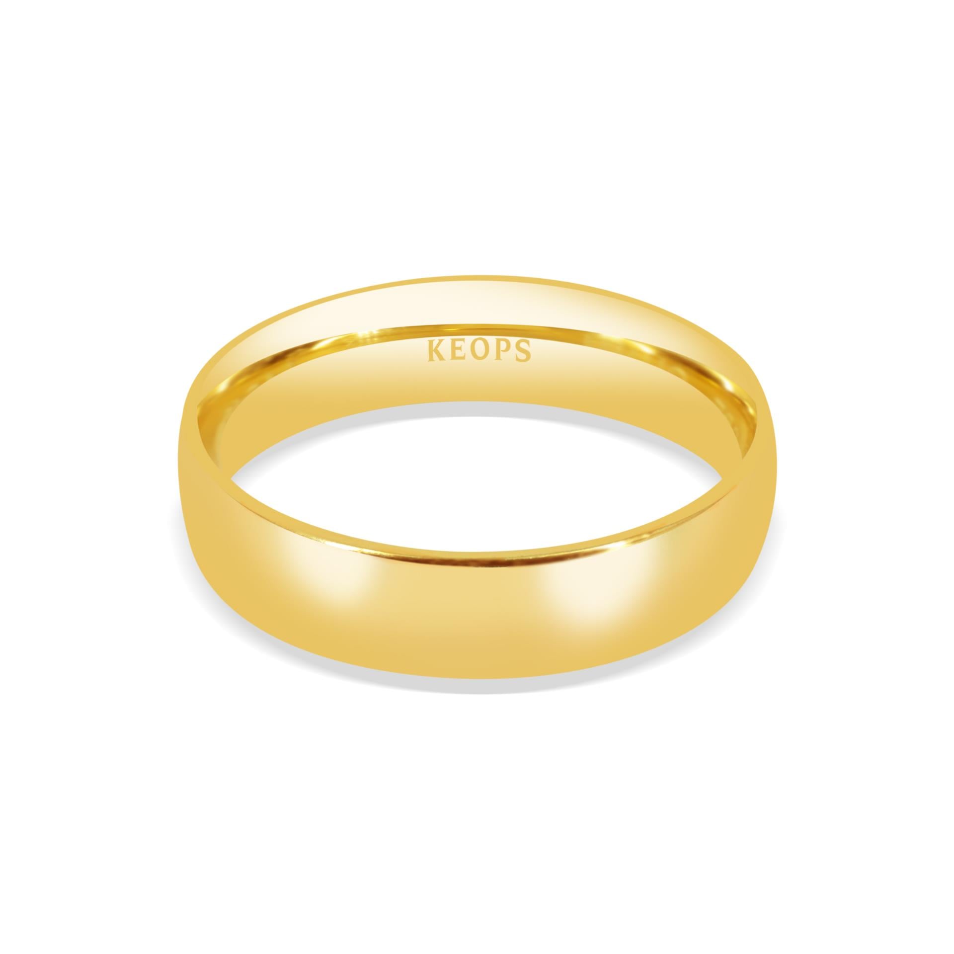 Klasik 5mm. Bombe2'li Erkek Alyans