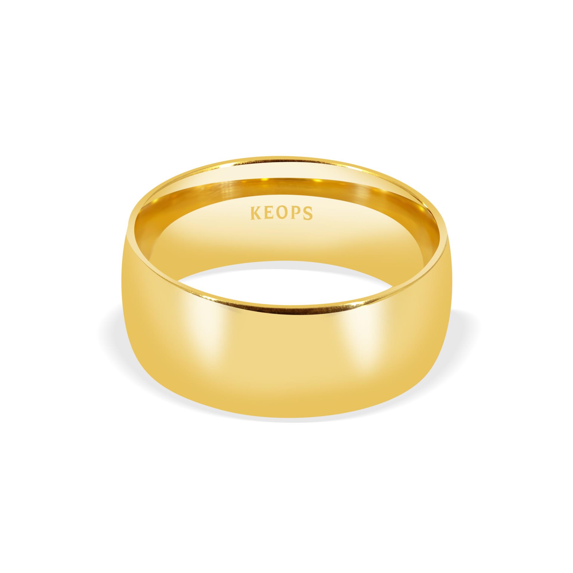 Klasik 8mm. Bombe2'li Erkek Alyans