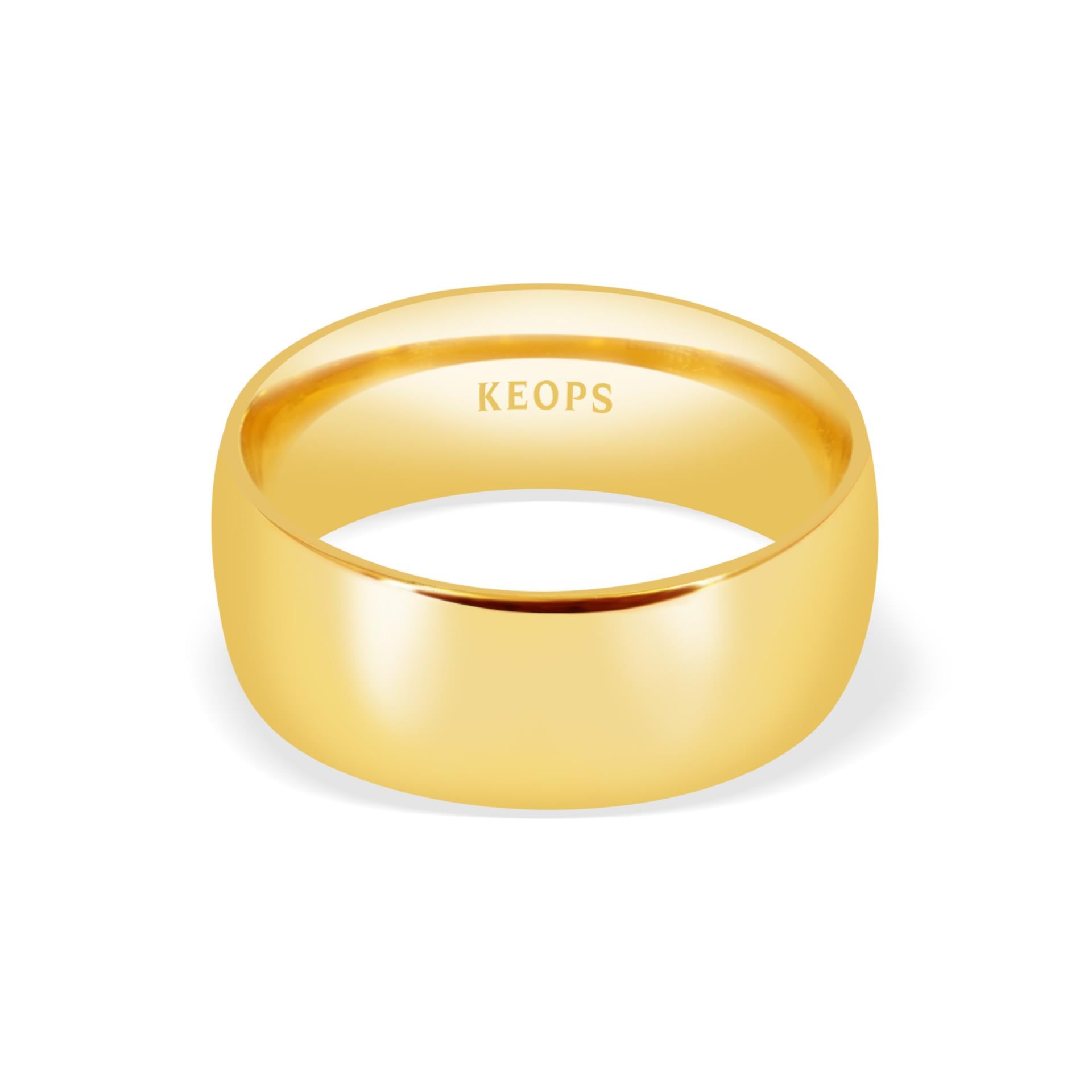 Klasik 8mm. Bombe1'li Kadın Alyans