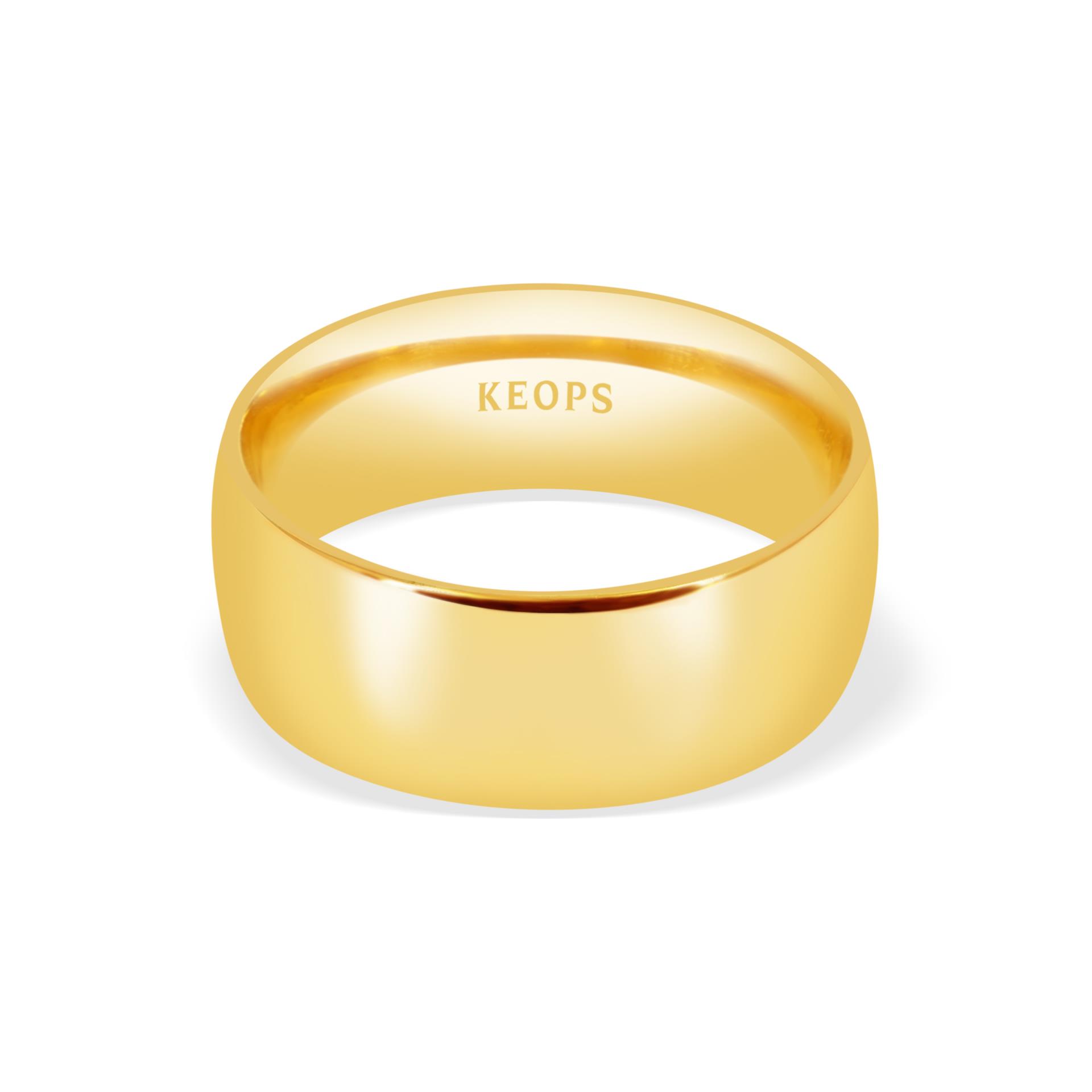 Klasik 8mm. Bombe1'li Erkek Alyans