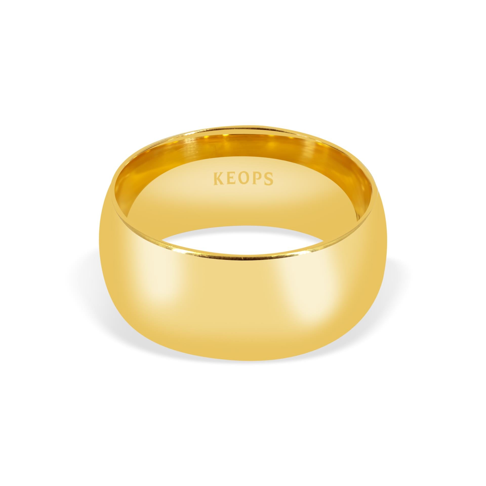 Klasik 9mm. Bombeli Kadın  Alyans