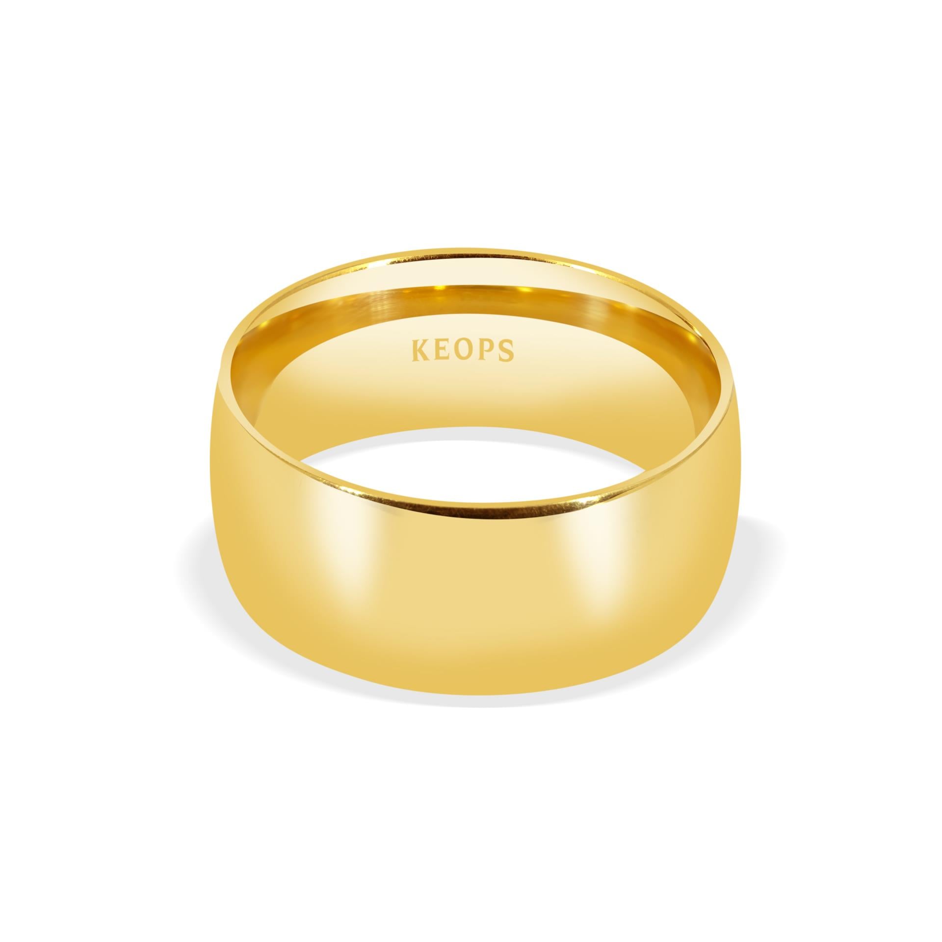 Klasik 9mm. Bombe2'li Erkek Alyans