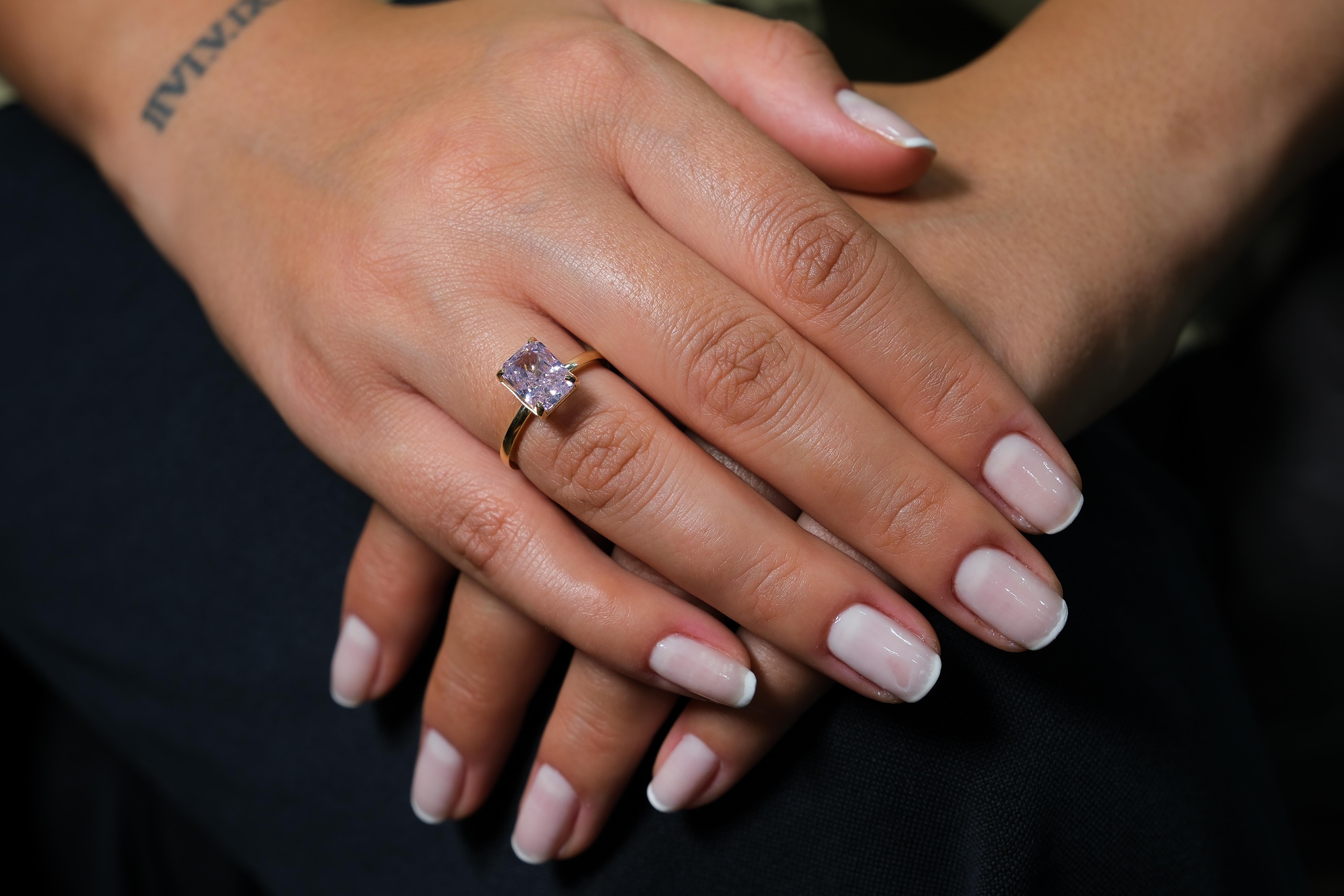 Pink İce Crush Yüzük