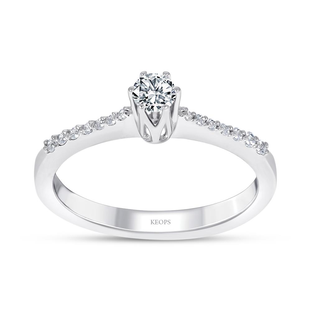 Toplam 0.29 Karat Pırlanta Tektaş Yüzük