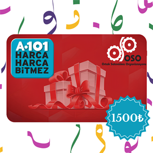 Hediye KartıA101A101 Market 1500 TL Hediye Kartı │ OSO Ortak Satın Alma OrganizasyonuA101 Market 1500 TL Hediye Kartı