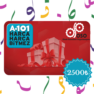 Hediye KartıA101A101 Market 2500 TL Hediye Kartı │ OSO Ortak Satın Alma OrganizasyonuA101 Market 2500 TL Hediye Kartı