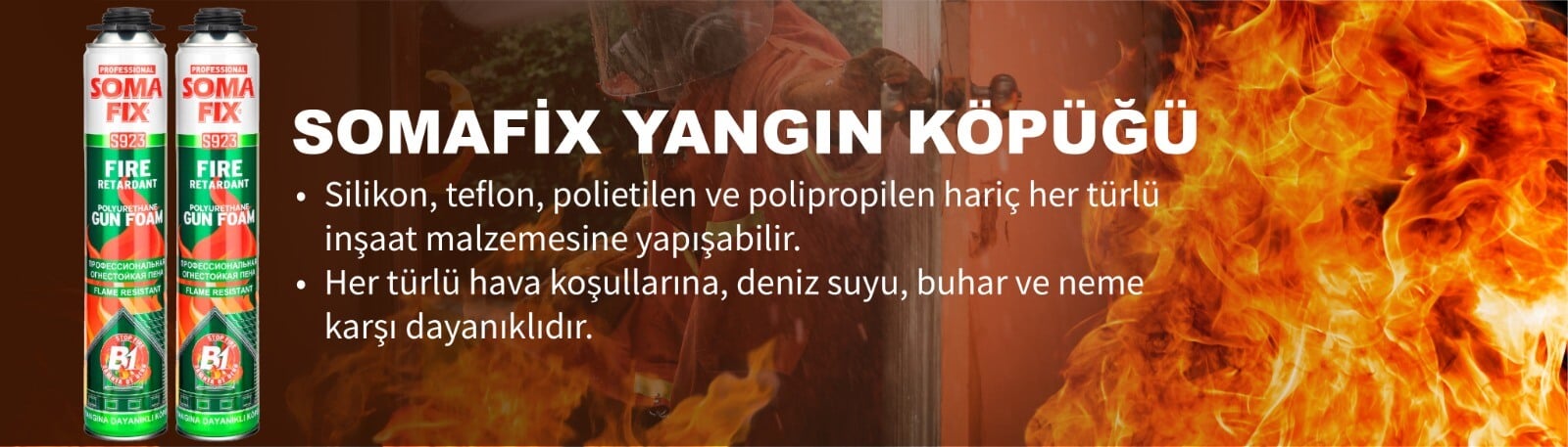 SOMAFIX YANGIN KÖPÜK TABANCALI 750 ML B1 S923