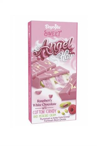 Angel Hair Pişmaniye Ve  Antep Fıstık Dolgulu Frambuazlı Çikolata 170 Gr.