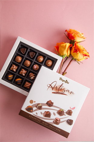 Artizan Dolgulu Karışık Pralin Çikolata Çantalı 160 Gr.