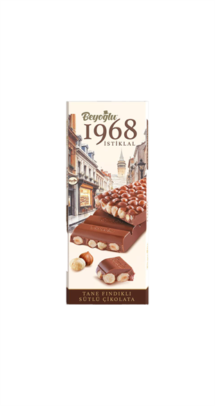 Beyoglu Çikolata - Beyoğlu 1968 İstiklal Tane Fındıklı Çikolata 170  Gr.Beyoğlu 1968 İstiklal Tane Fındıklı Çikolata 170  Gr.