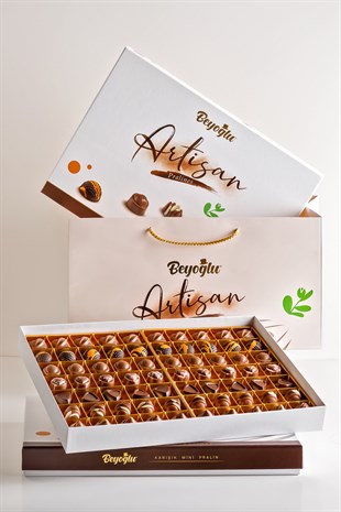 Beyoğlu Çikolata Artizan Assorted Mini Pralin 700 Gr. Hediyelik Kutu