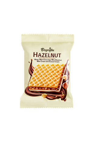 Beyoğlu Hazelnut Altı Çikolata Kaplı Fındıklı Kare Gofret 30 Gr*24 Adet