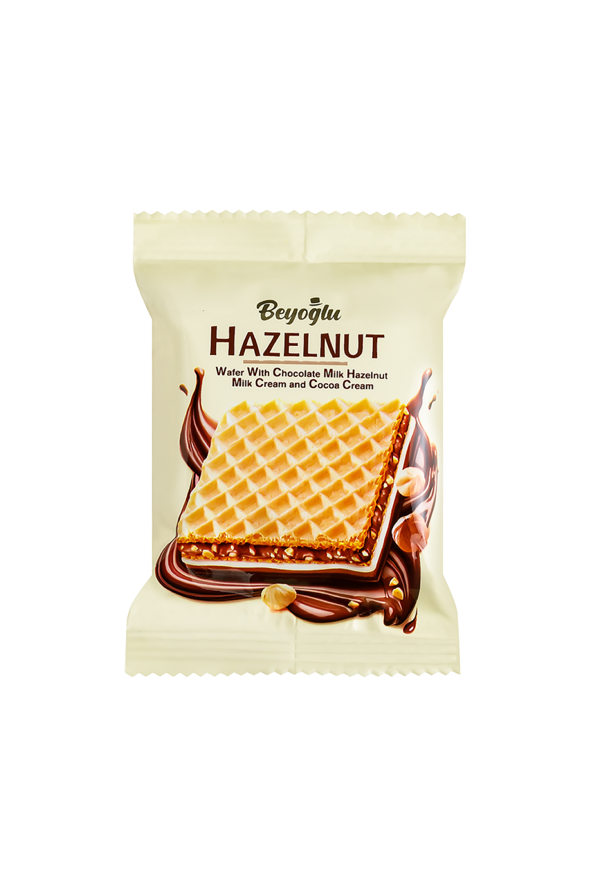 Beyoğlu Hazelnut Altı Çikolata Kaplı Fındıklı Kare Gofret 30 Gr*24 Adet