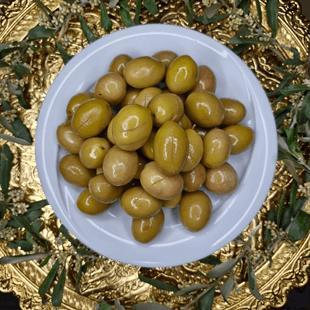 Yeşil ZeytinDomat Kokteyl Çizik Yeşil Zeytin (XXL) - 1 KG