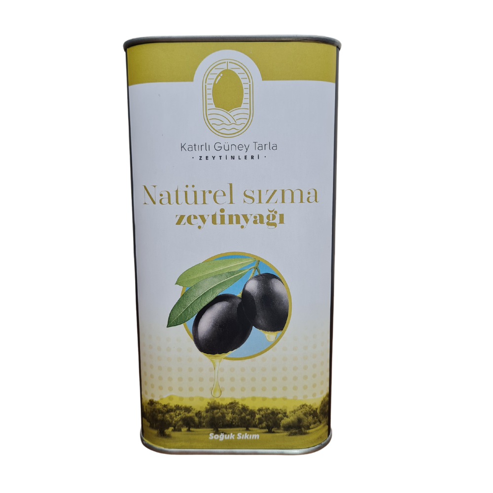Natürel Sızma ZeytinyağıKatırlı Köyü Güney Tarla Natürel Sızma Zeytinyağı 1 Litre - Soğuk Sıkım