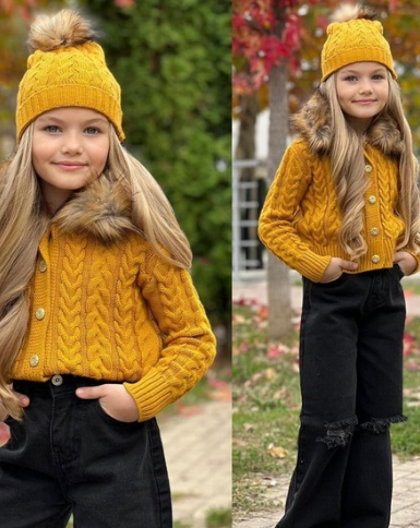 HARDAL KÜRKLÜ HIRKA VE PANTOLON KOMBİN