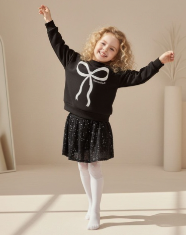 SİYAH PAYET ETEKLİ TAKIM