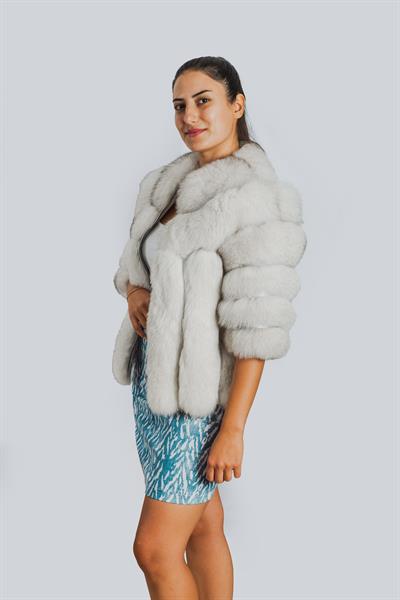 Alçesk Kürk Bayan Deri Ceketi