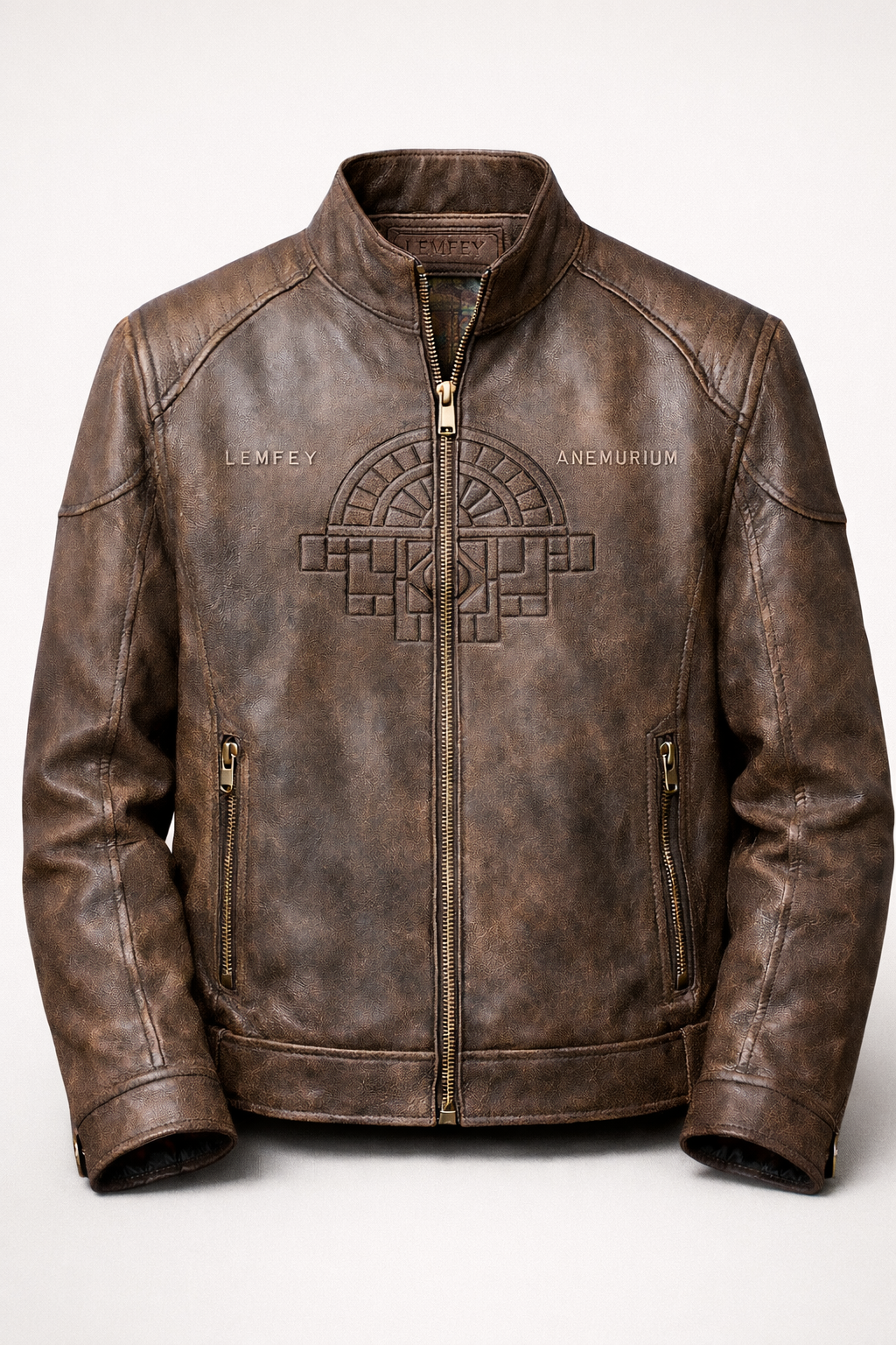 Anemurium Antique Brown Erkek Deri Ceket