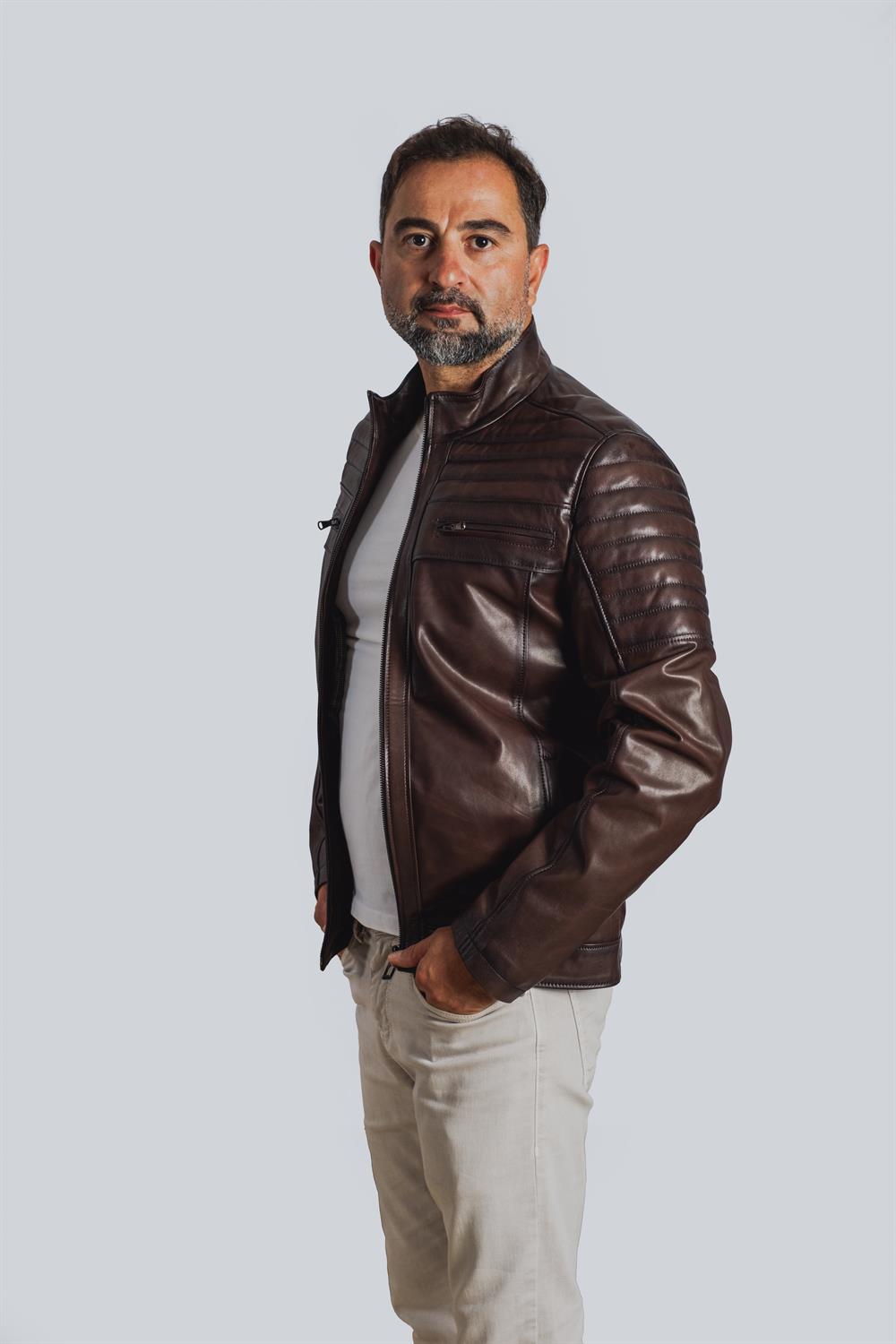 Dakar E101 Erkek Deri Ceket