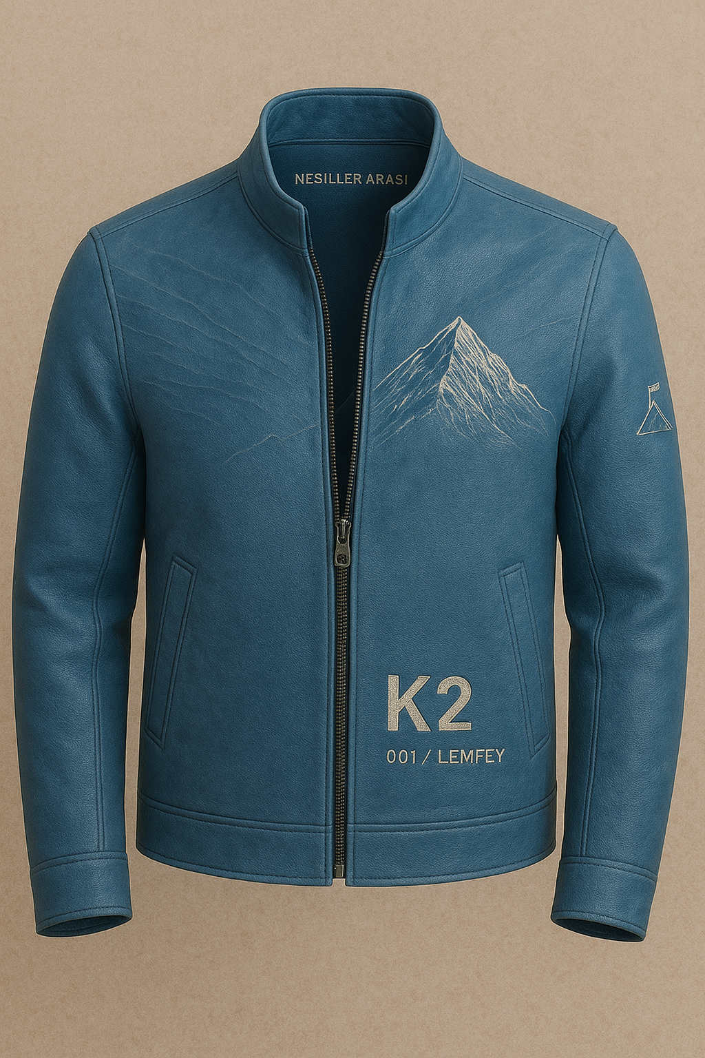 K2 Biker Erkek Deri Ceket