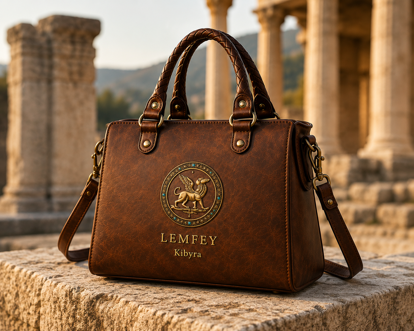 LEMFEY Kibyra Heritage Deri El Çantası