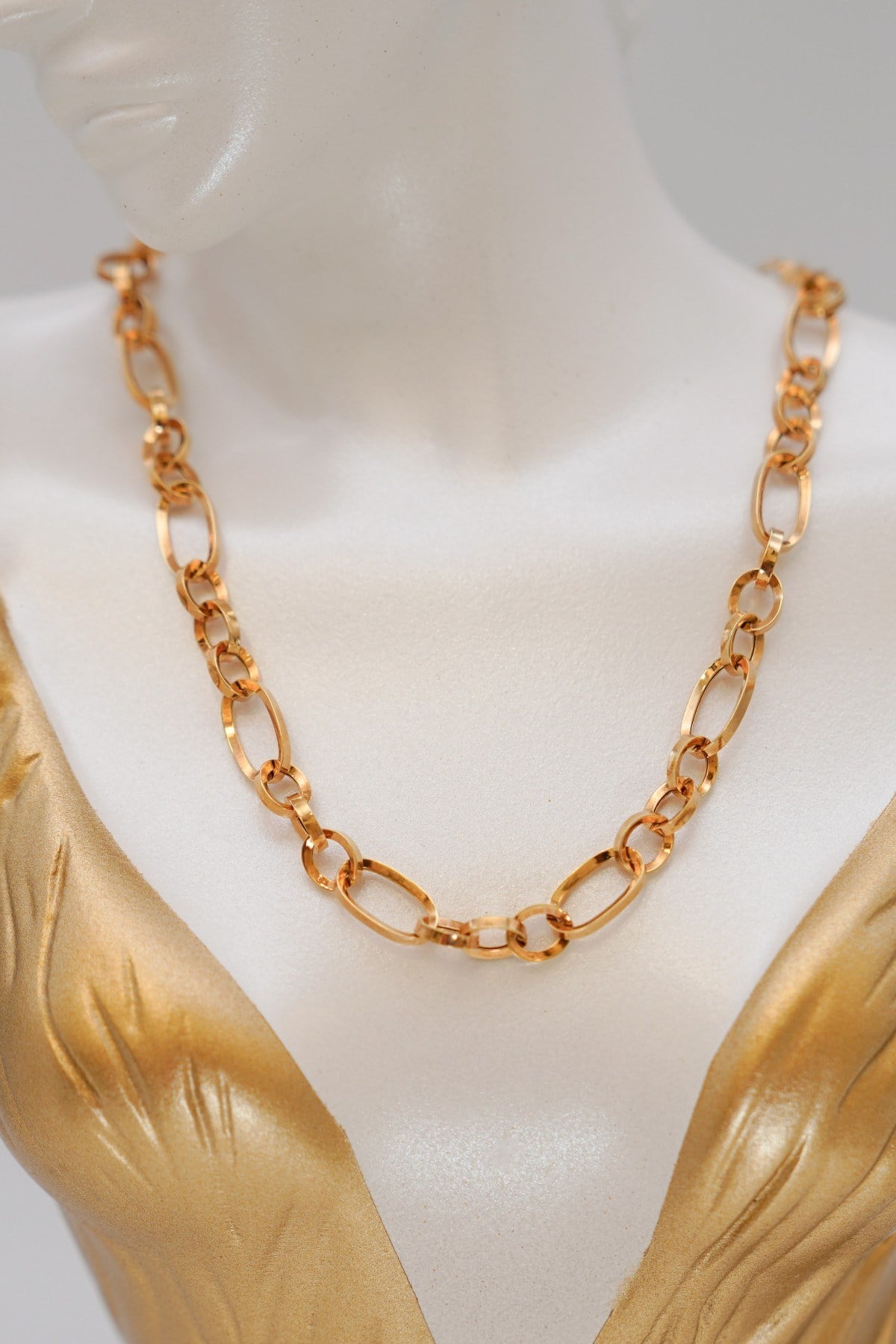 Italienische Figaro-Kette, 14 Karat