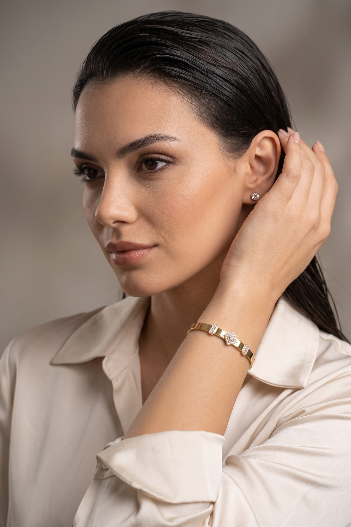 Zirkonstein-Armband 14 Karat