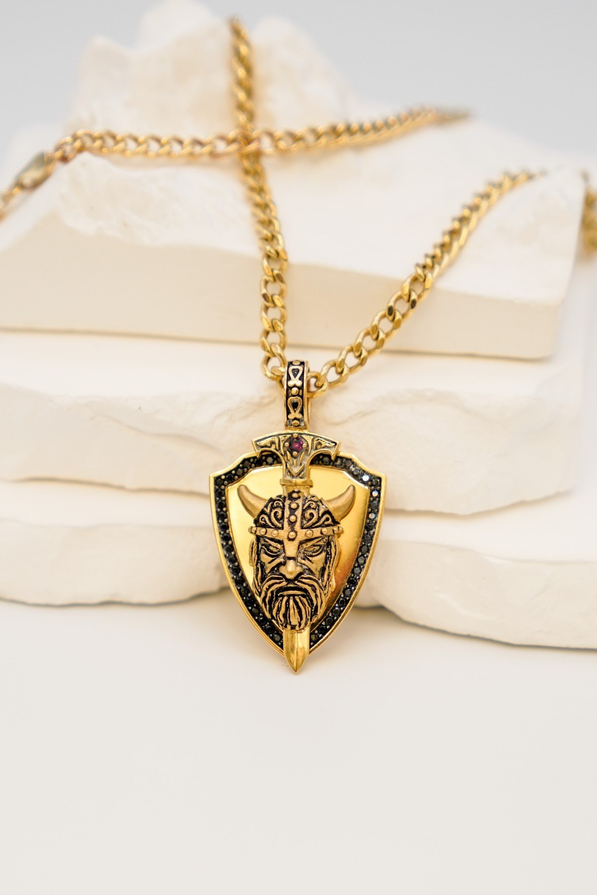 Zircon Stone Fantasy Pendant 14 Carat