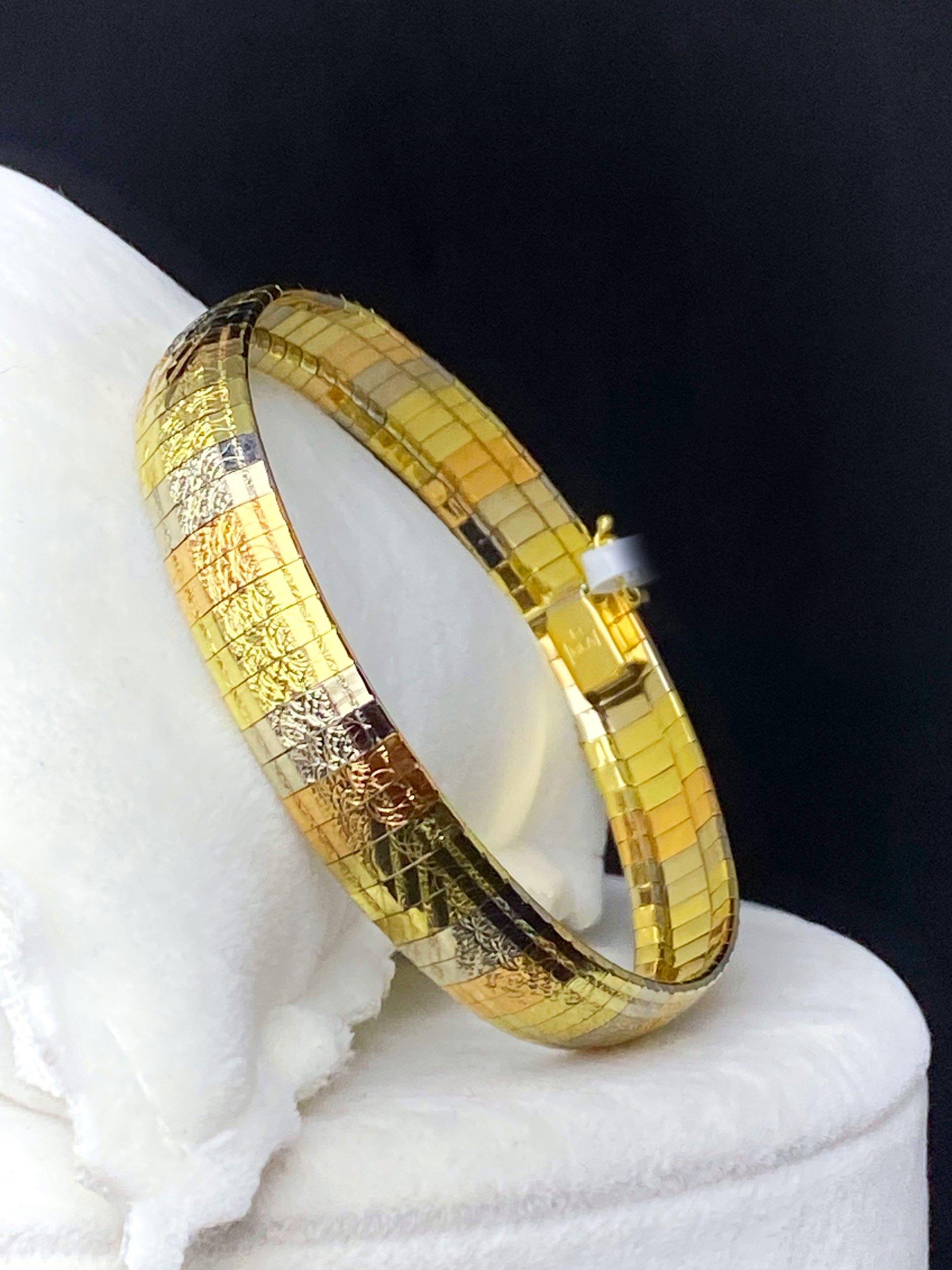 3 Color Cleopatra Bracelet 14 Carat