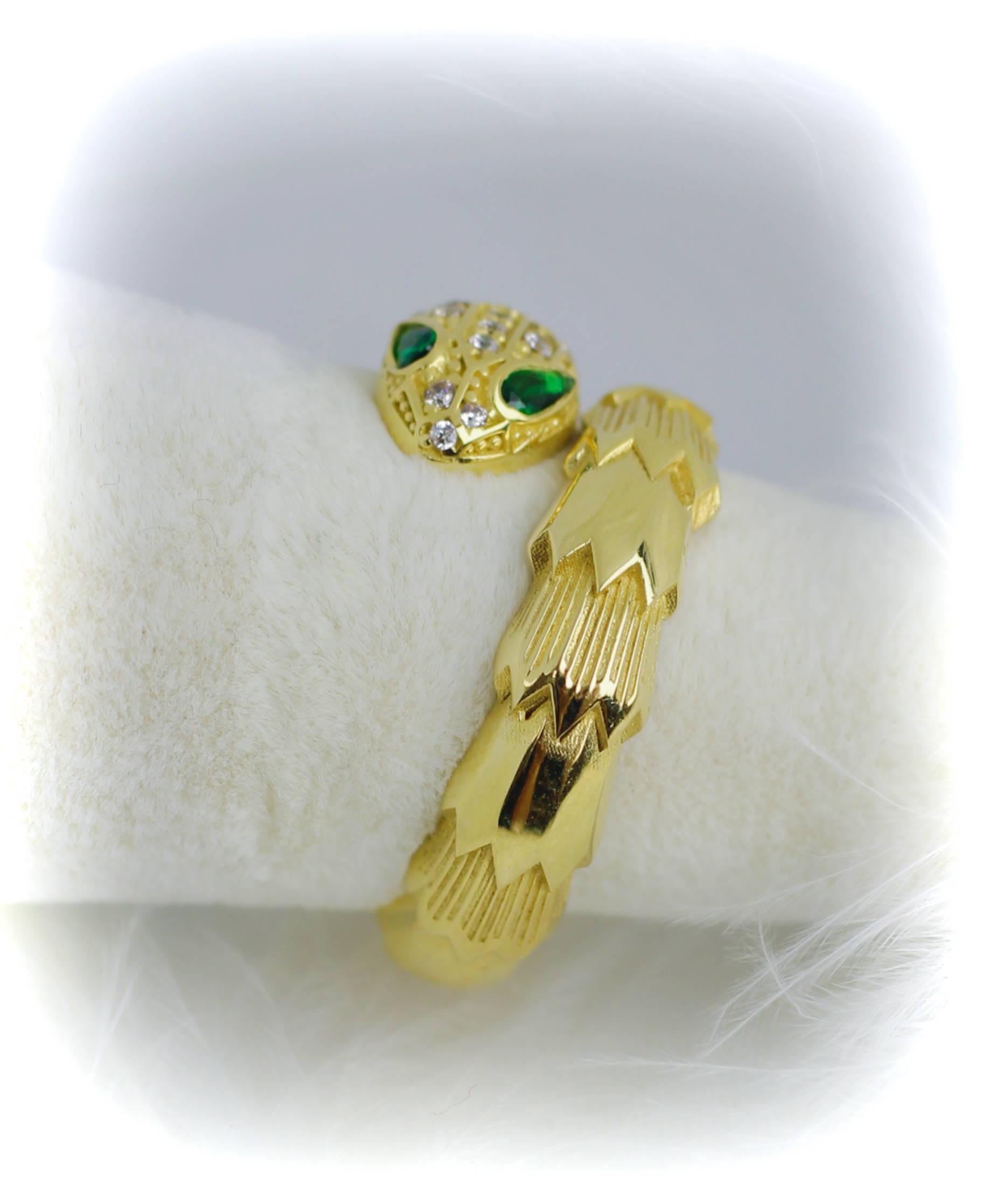 Bvlgari Green Zircon Stone 14 Carat