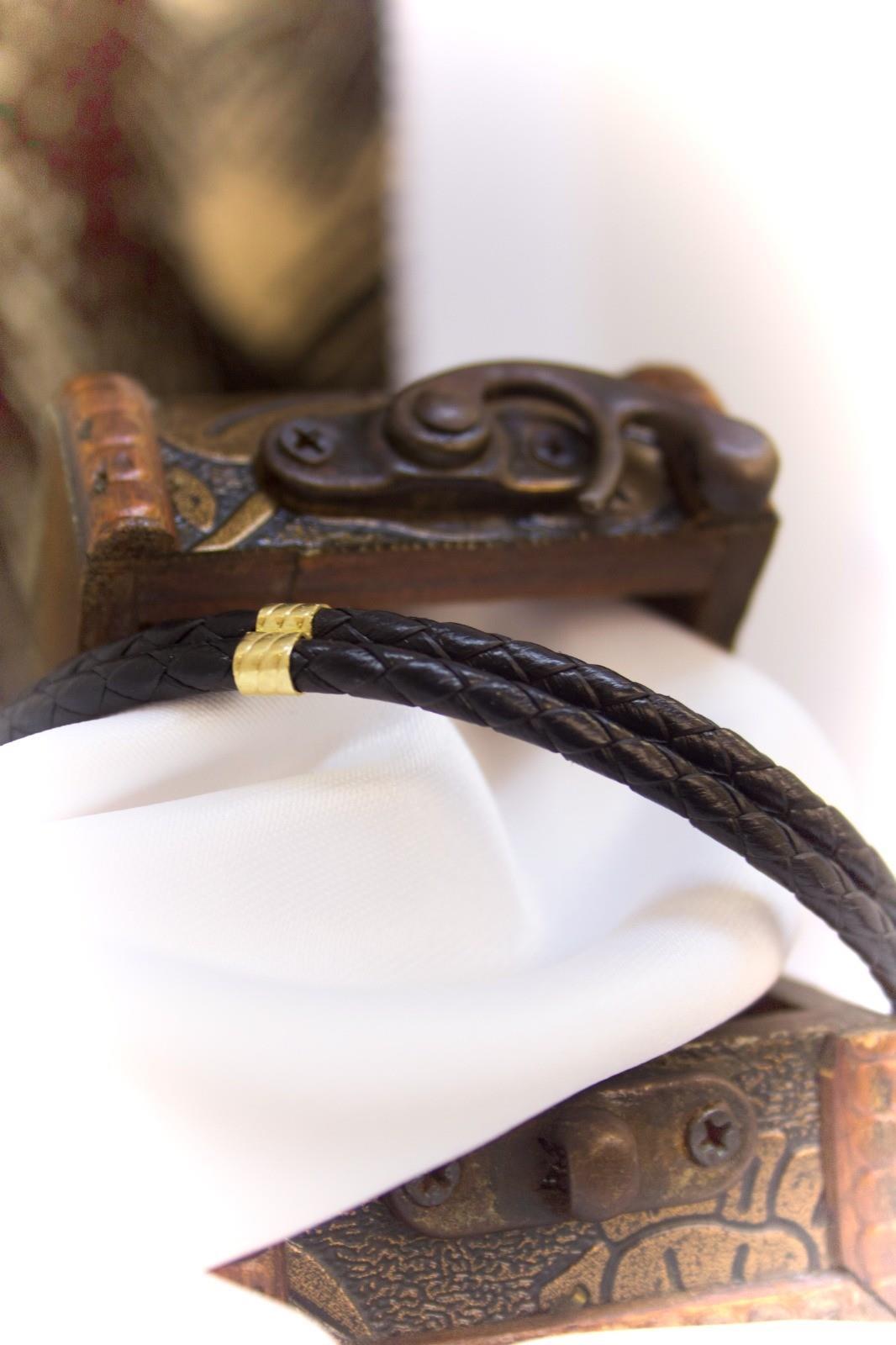 Lederarmband 14 Karat