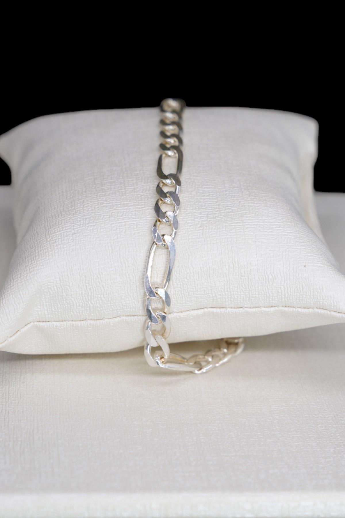 Gümüş Figaro Bileklik 925 Ayar