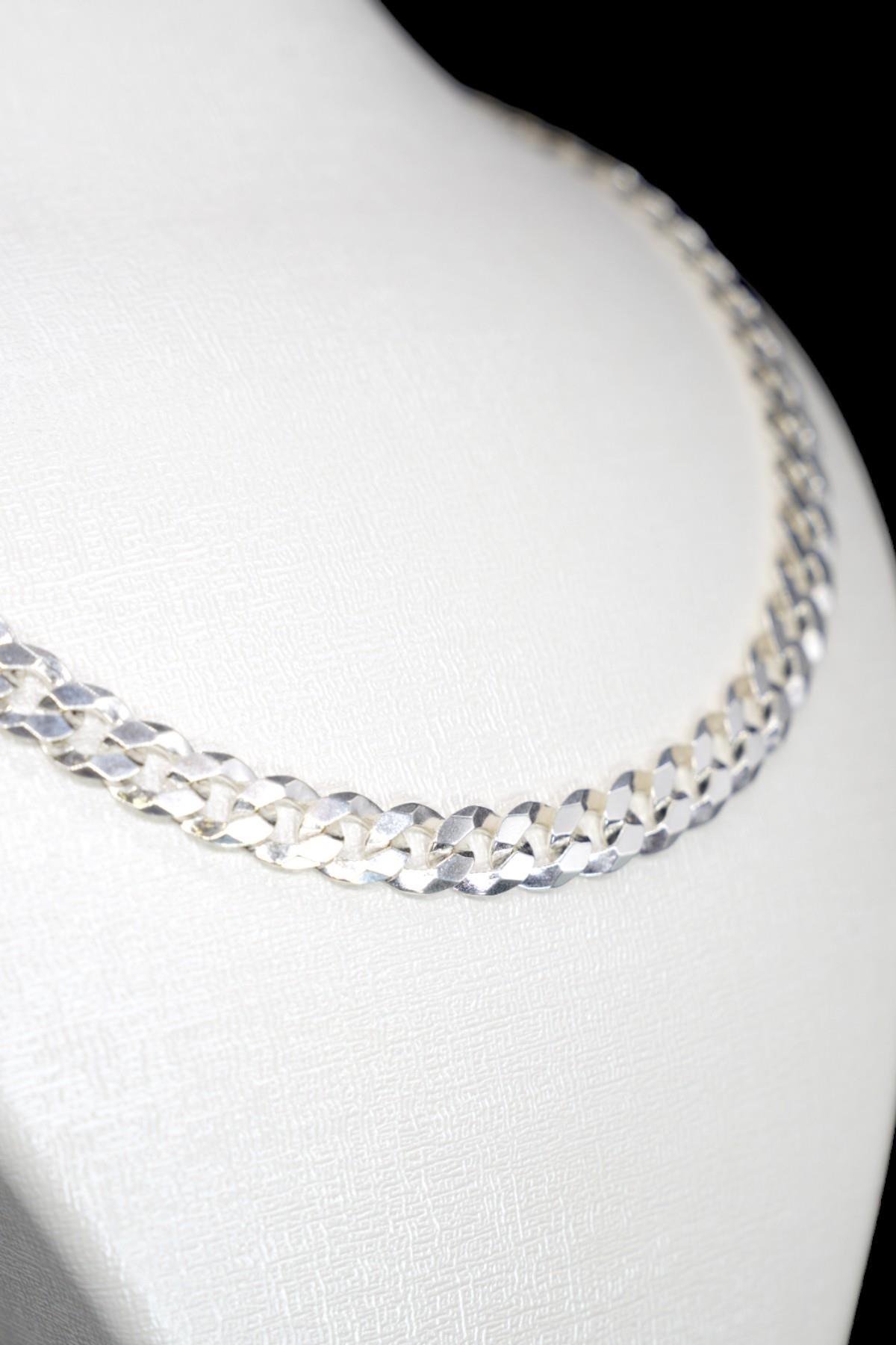 Gümüş Panzer Zincir 925 Ayar