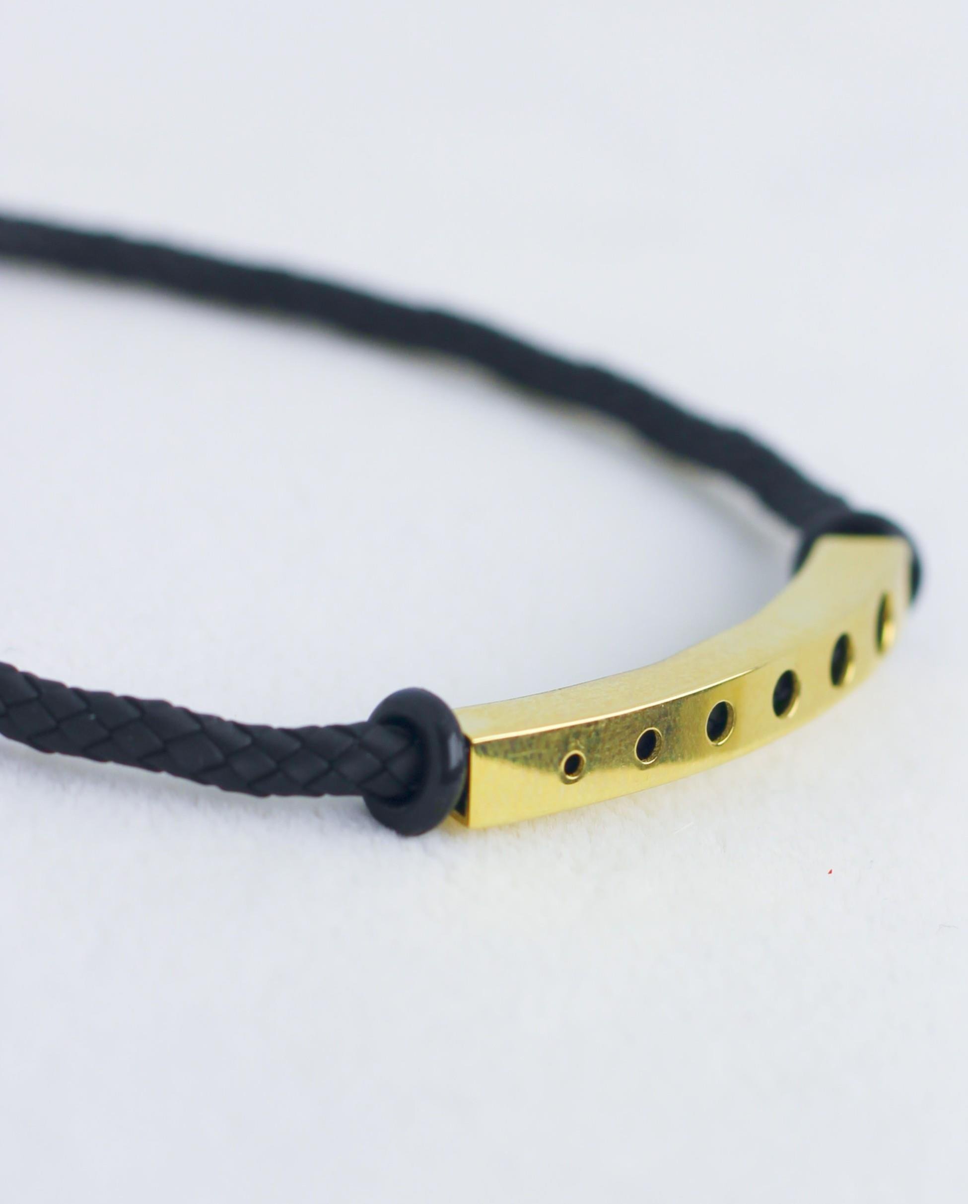 Rubber Knitted Bracelet 14 Carat