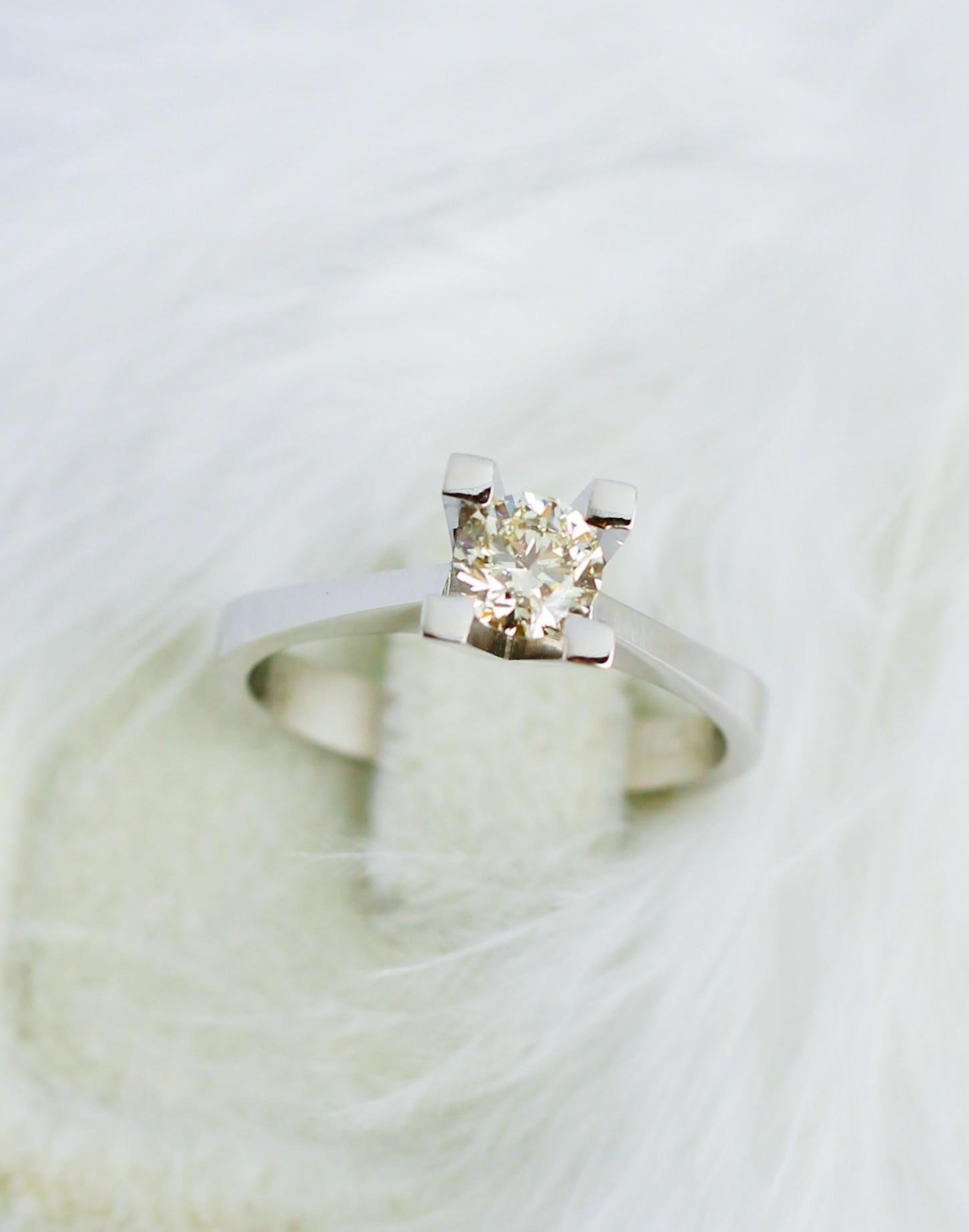 Diamond Solitaire Ring 14 Carat