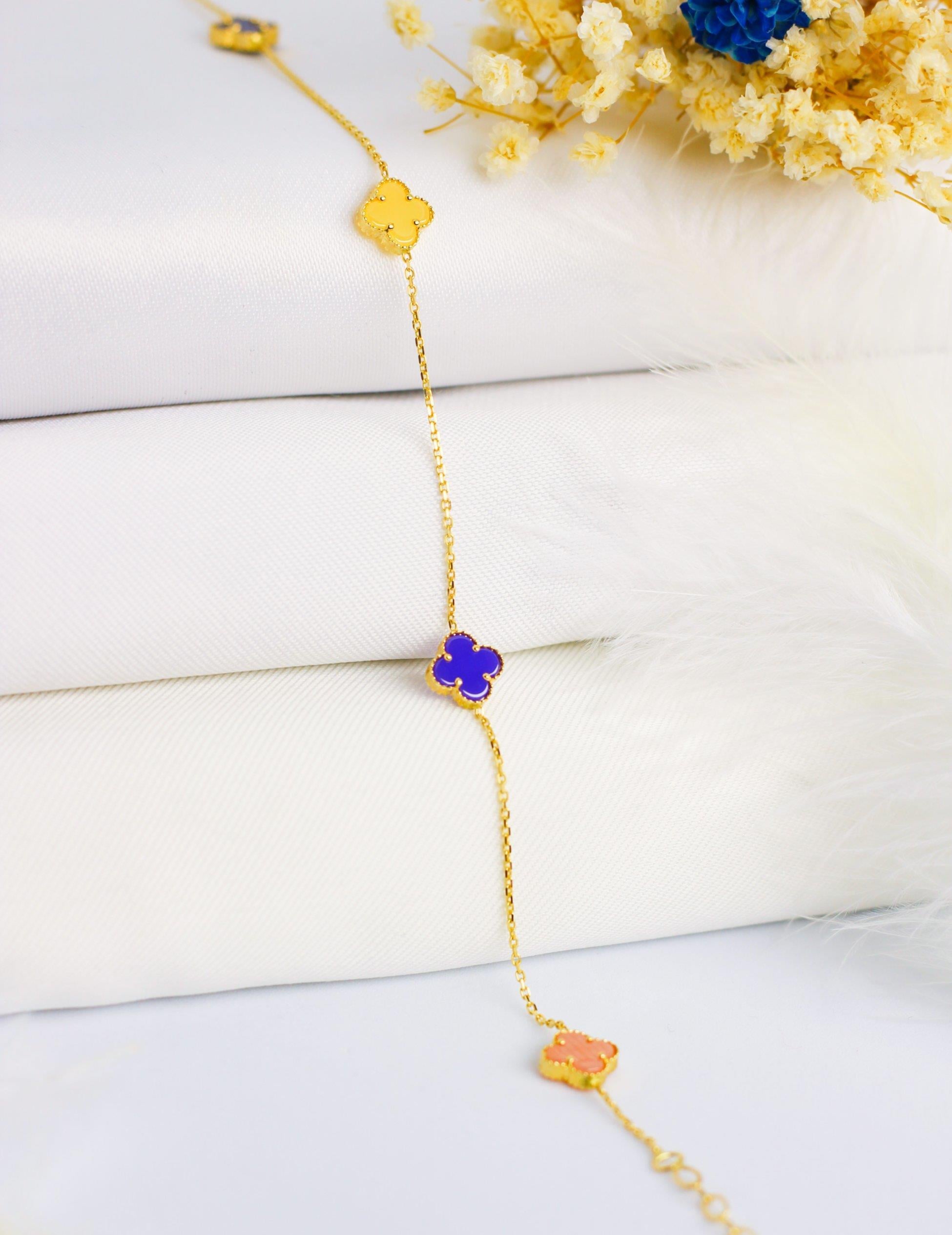 Buntes Van Ceelff Armband 14 Karat