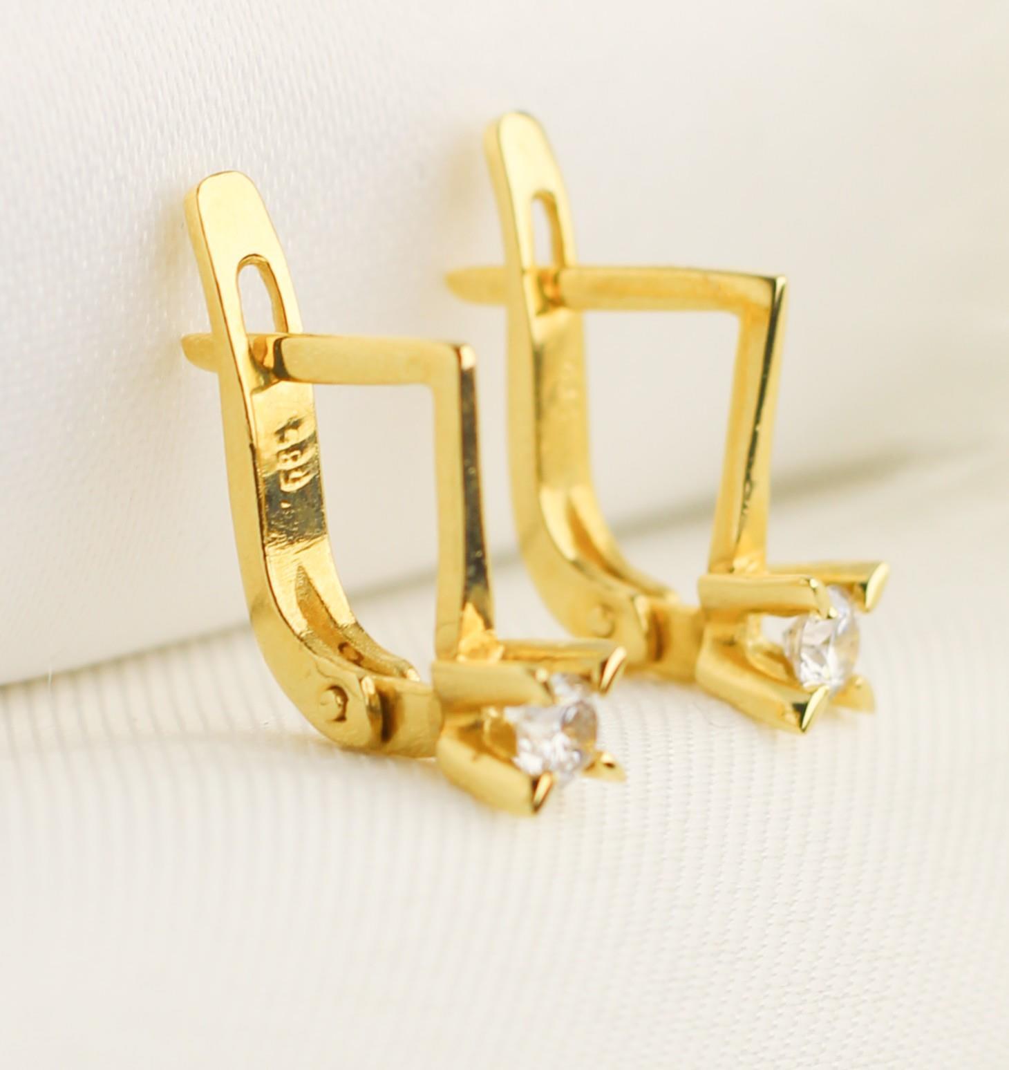 Solitaire Diamond Earring 14 Carat