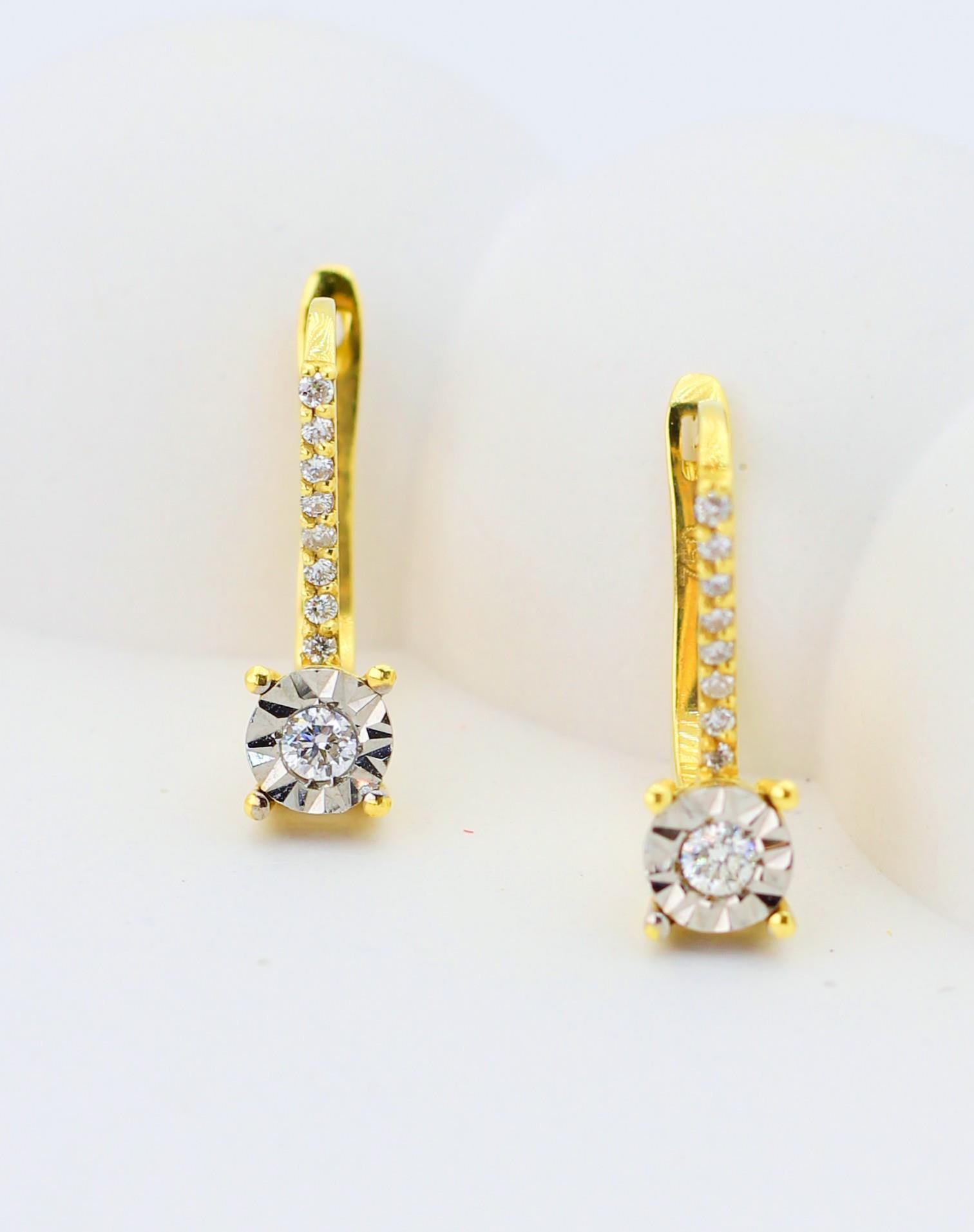 Single Stone Diamond Earring 18 Carat