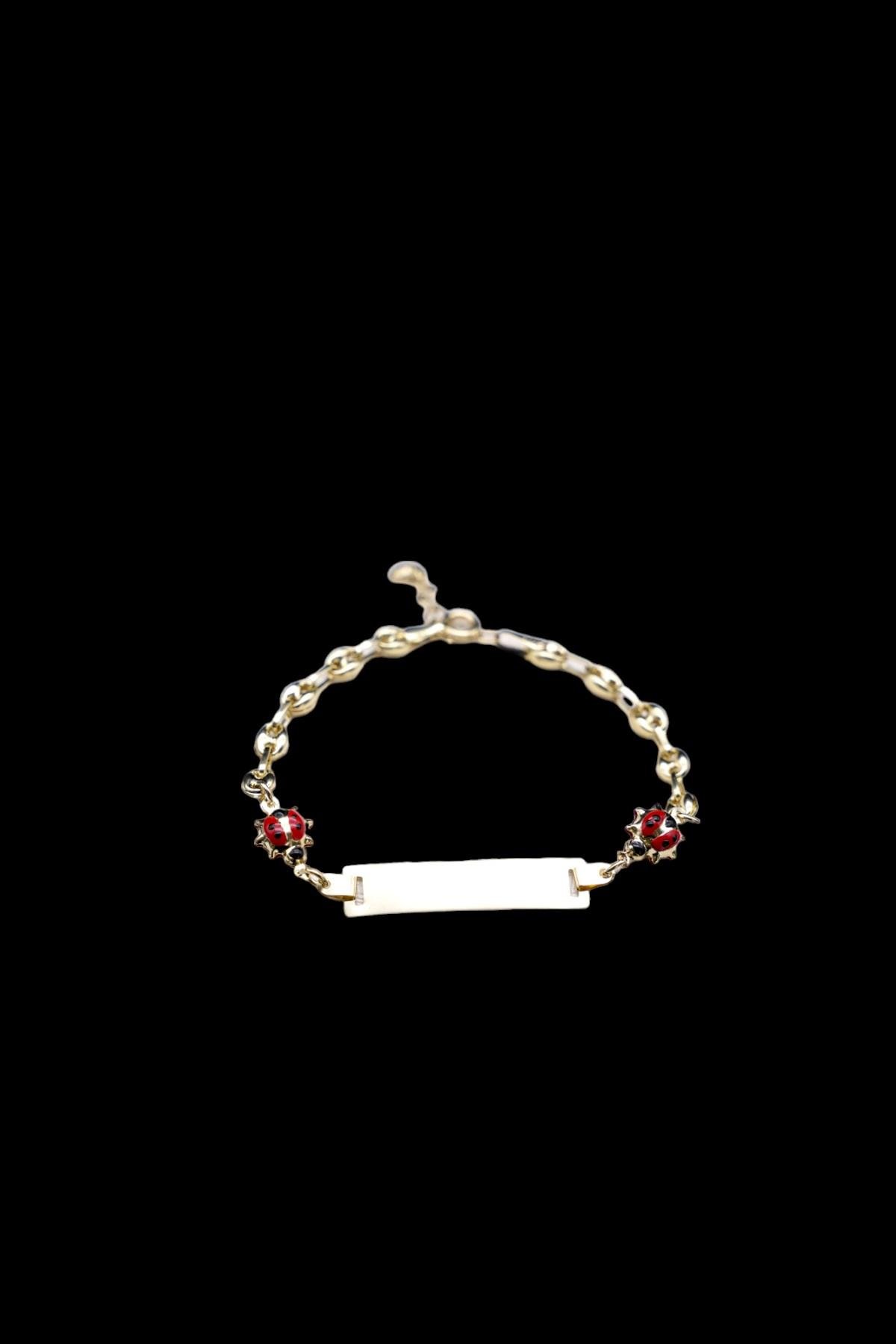 Uğur Böcekli Çocuk Bileklik 14 ayar