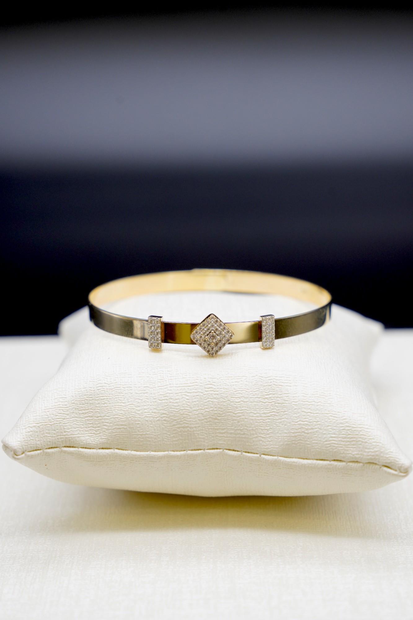 Zirkon Taşlı Bilezik 14 Ayar