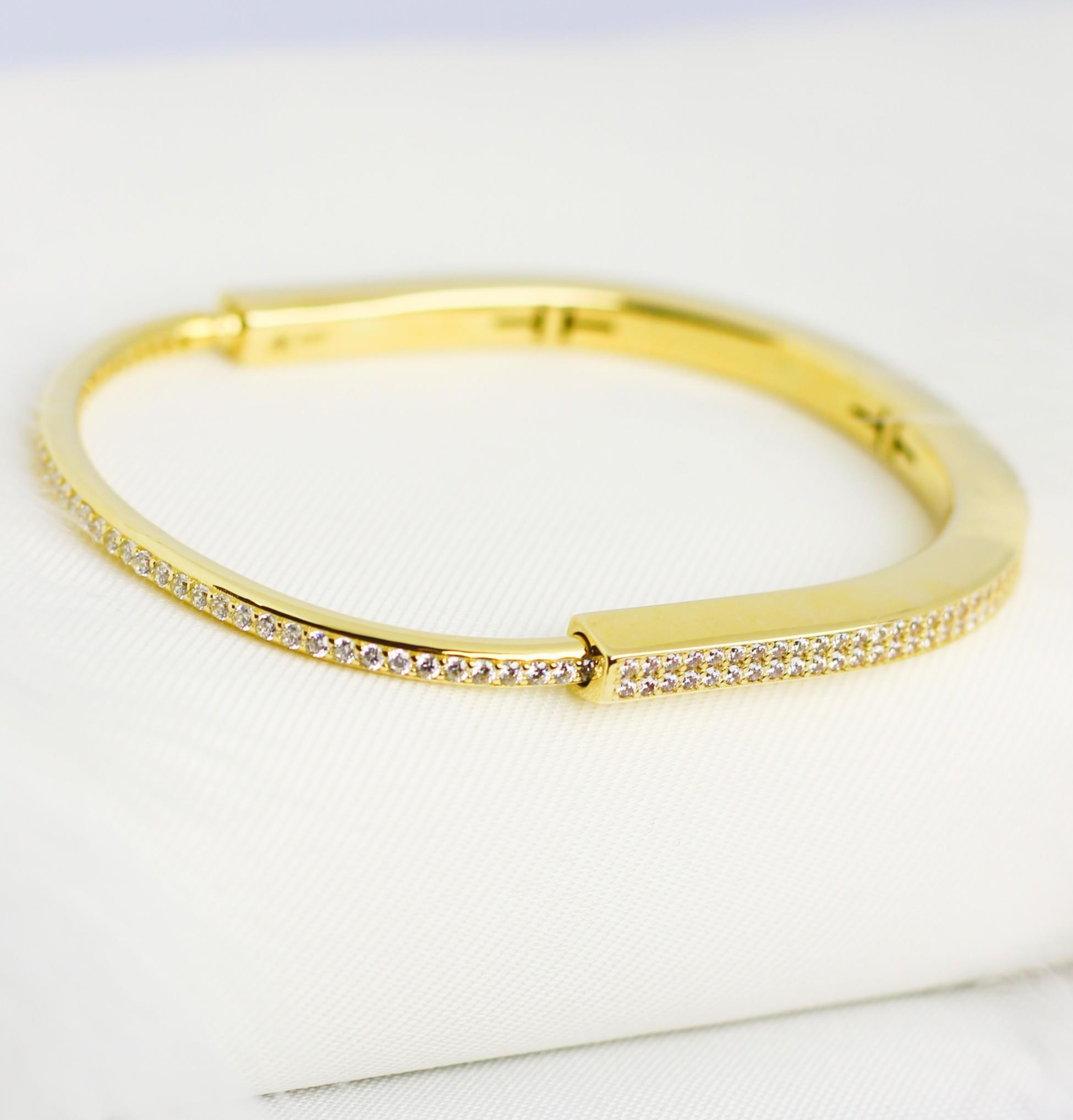 Cartier-Armband aus Zirkonstein, 14 Karat