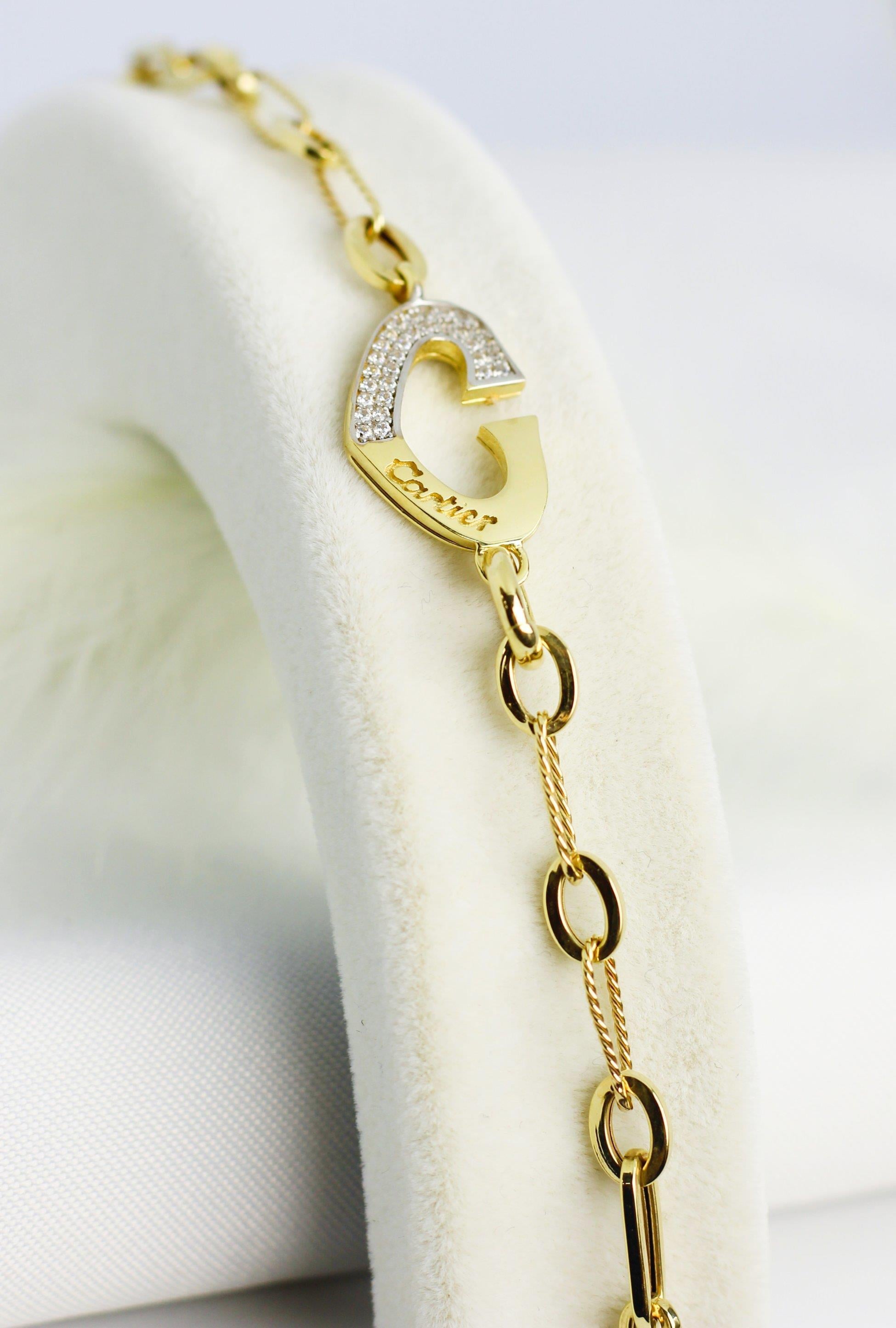 Zirkonstein-Chanell-Armband 14 Karat
