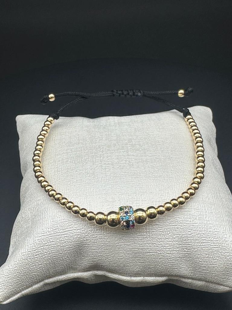 Zirkonstein-Dorica-Seilarmband 14 Karat